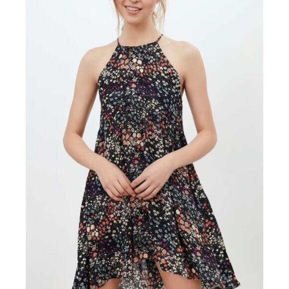 Kimchi Blue Women’s Whimsical Floral Florence High Low Dress Size L Multicolor - Picture 1 of 7